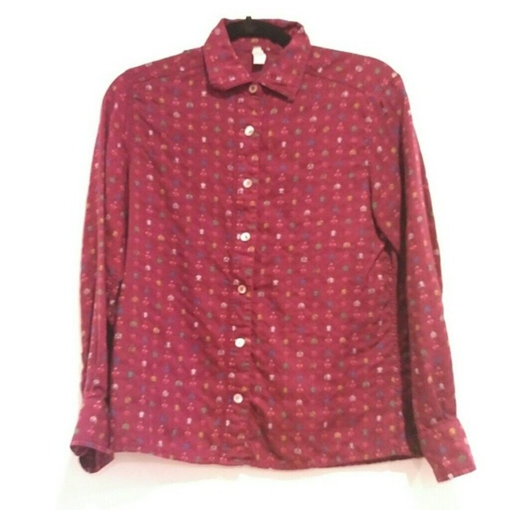 CELINE PARIS vintage EQUESTRIAN WOOL shirt small